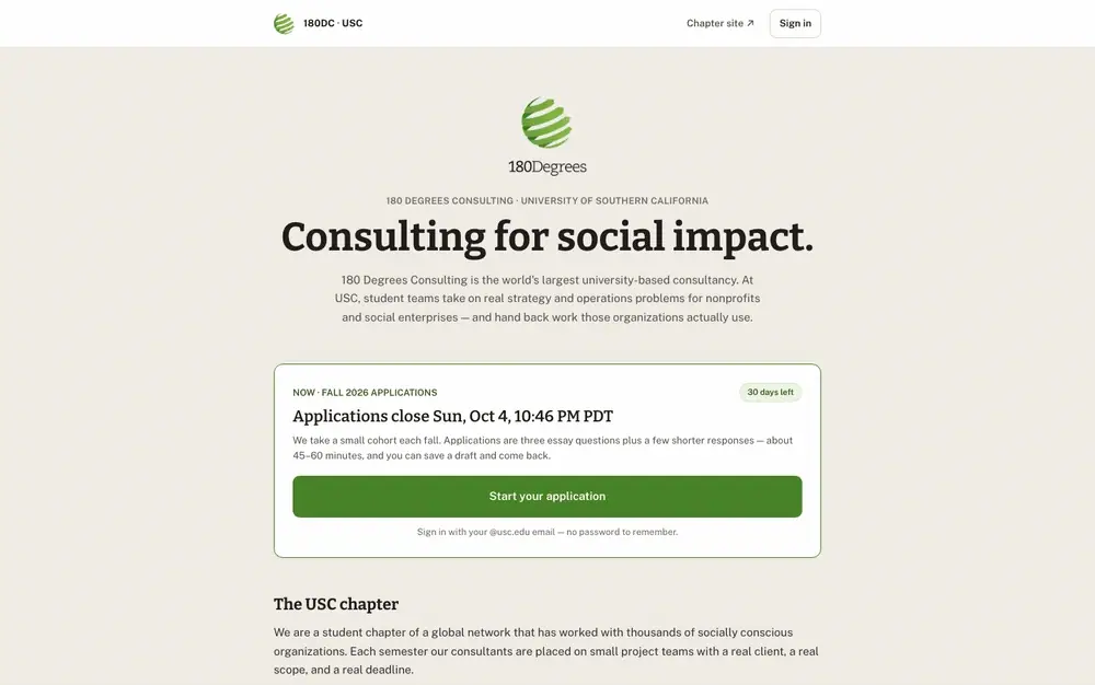 The applicant view of Apply180: a written application with saved drafts and a progress bar, a private resume upload, a review-your-answers screen, and interview and team-case booking.